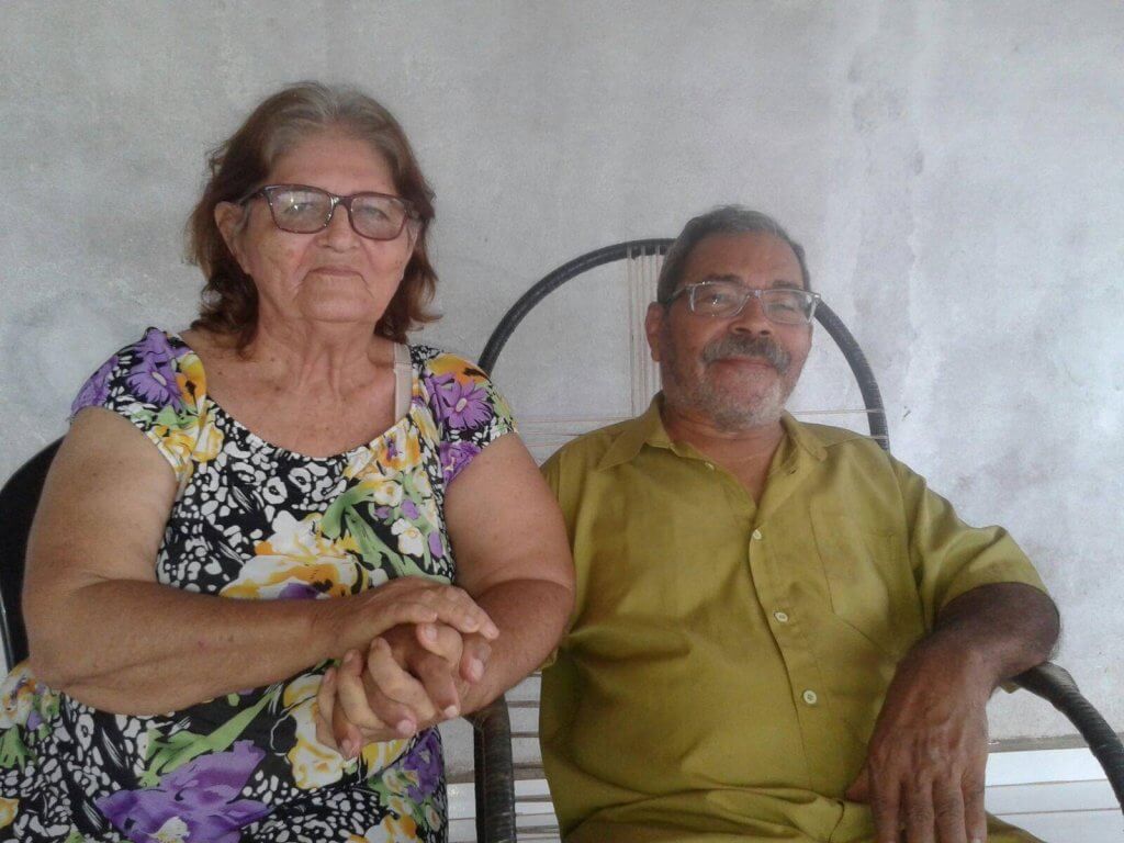 Mané e a esposa Denise.