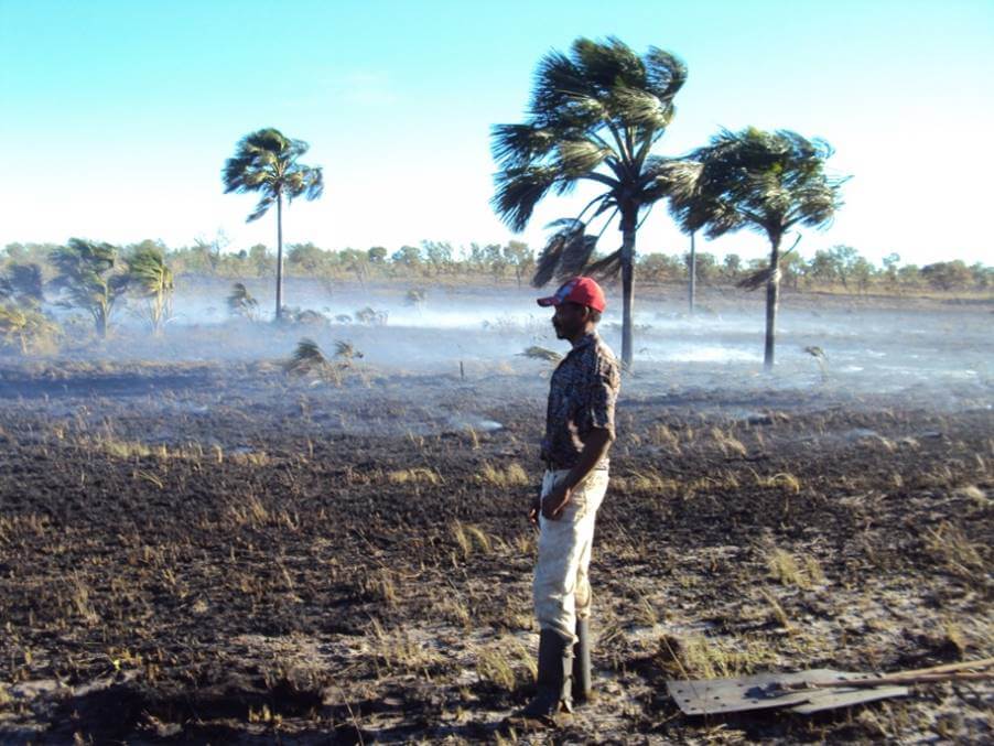 Queima prescrita em comunidade tradicional (Foto: Lívia Carvalho Moura)