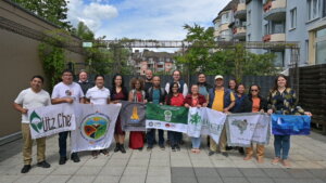 Integrantes do Fórum Global de Comunidades Locais sobre Mudança Climática (GFLCCC). Foto: Edith Sánchez/Red MOCAF