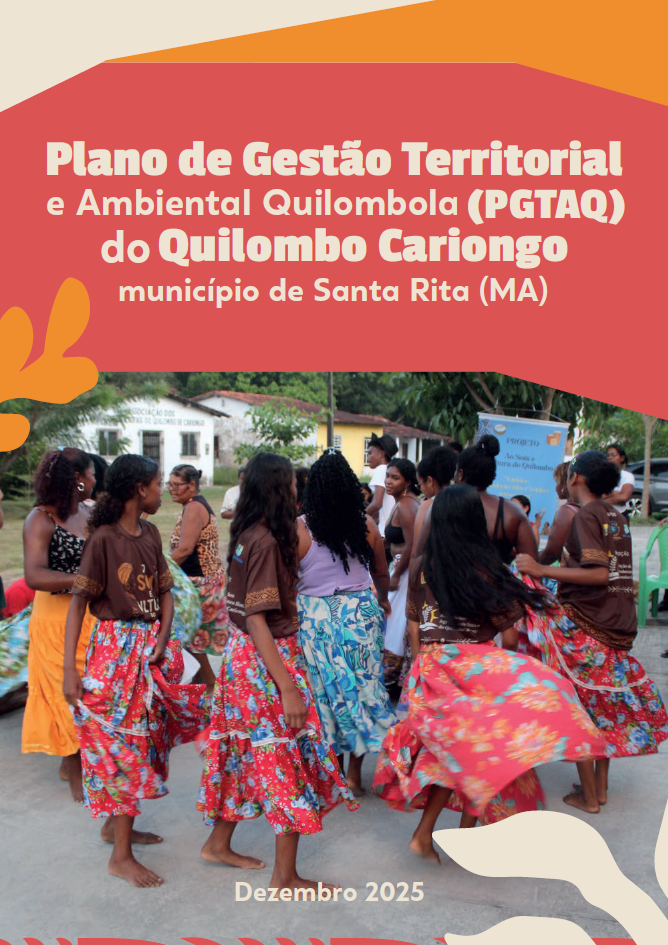 Capa da publicação do PGTAQ Quilombo Cariongo em Santa Rita Maranhão