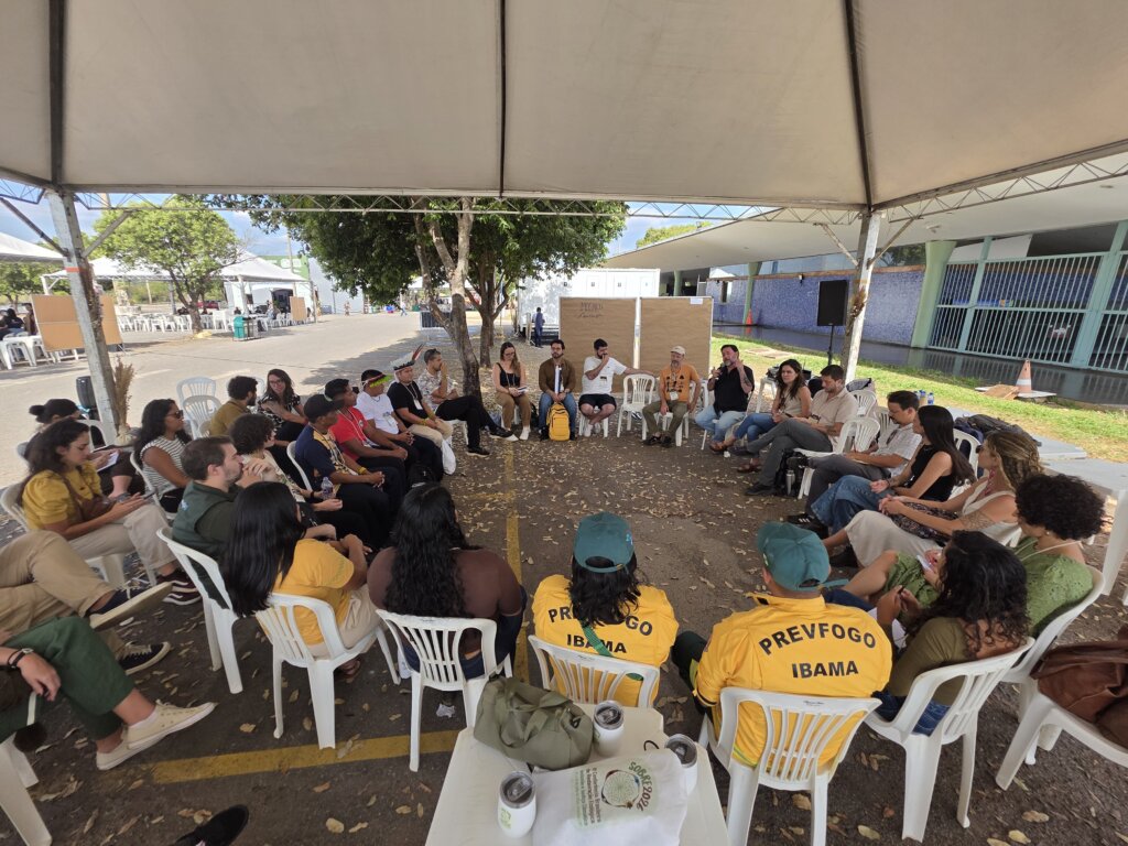 Roda de Saberes: Mosaico Gurupi como um Território Integrado para a Restauração em Rede entre Terras Indígenas. Foto: Amanda Vieira/Acervo ISPN