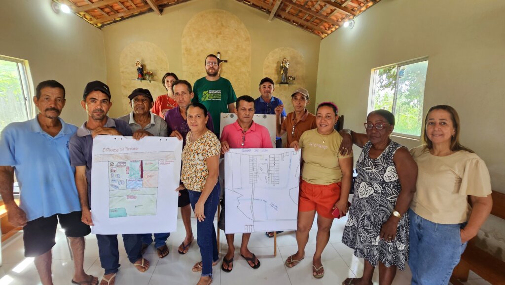 Reunião de planejamento do plantio de 2027 realizada na igreja católica da Quadra de São José. Foto: Cássio Bezerra/Acervo ISPN