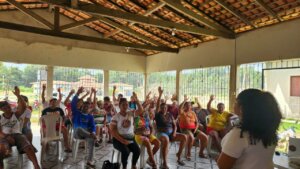 Assembly at Quilombo Mocambo, in the municipality of Ourém (PA). Photo: Érika Thaís dos Santos/Malungu Archive