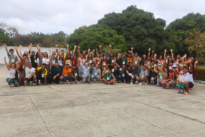 Reunião dos participantes no primeiro dia do Seminário “Aprendizados e Novos Caminhos para a Restauração". Foto: Luísa Miranda/Coletivo 105